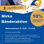 Mirka Bänderaktion - 10% Rabatt