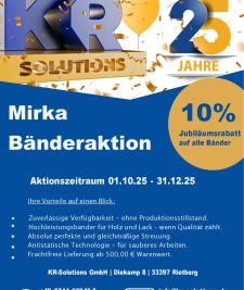 Mirka Bänderaktion - 10% Rabatt